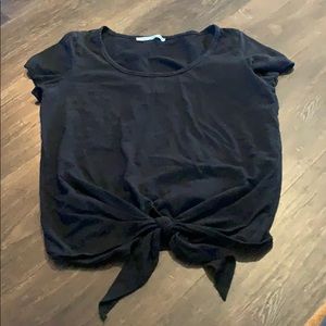 Maurice’s Black Tie Front Shirt